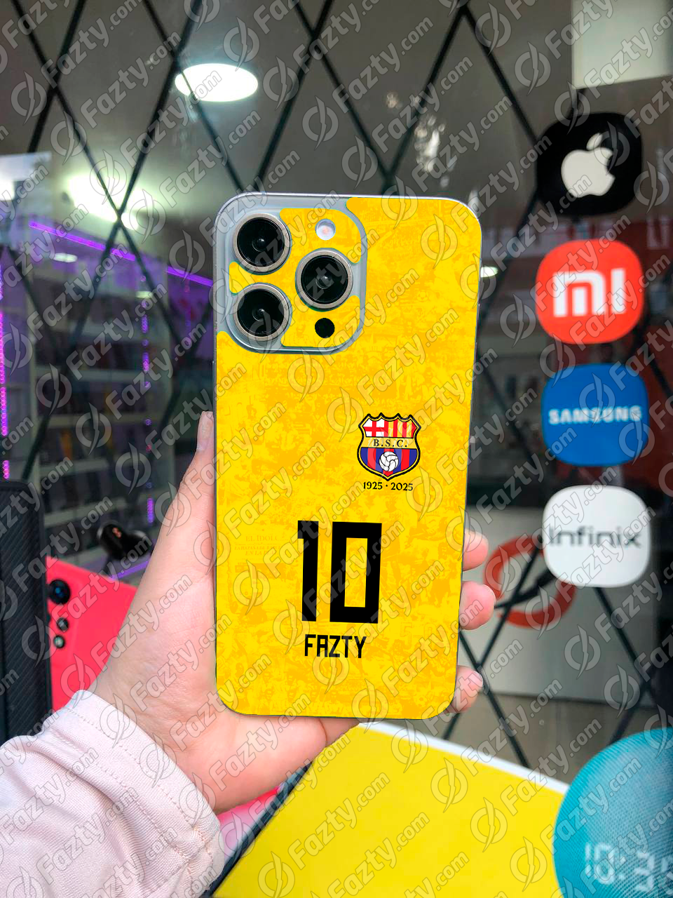 Skin Personalizado Barcelona SC Conmemorativa Centenario Amarilla - 2025