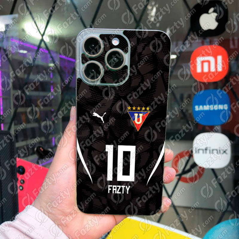 Skin Personalizado Liga de Quito LDU Negro - 2025